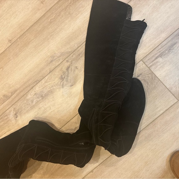 Vince Camuto Coatia Black Suede Over-the-Knee Boots - Picture 14 of 17